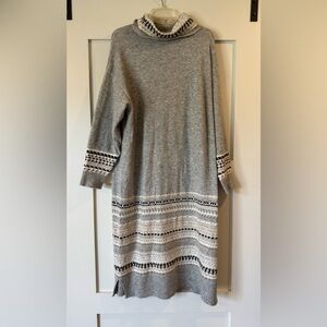 Gray Patterned Women's Sweater